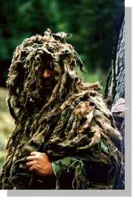 GI in ghillie suit